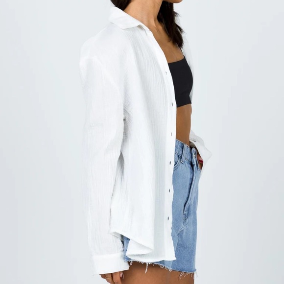 Princess Polly - MAHALIA SHIRT WHITE - Picture 3 of 4